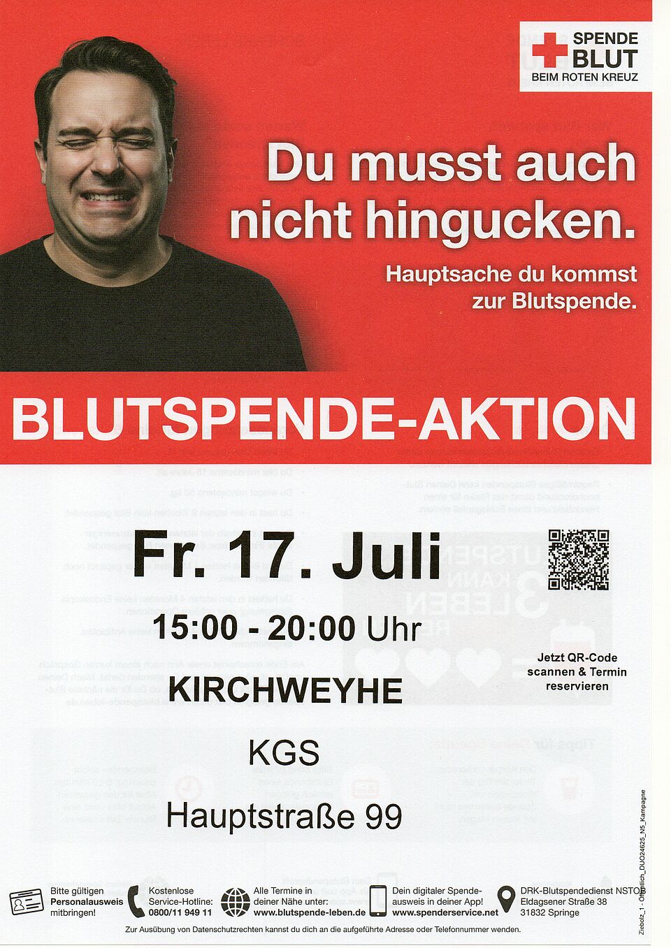 Bitte gültigen Personalausweis mitbringen!